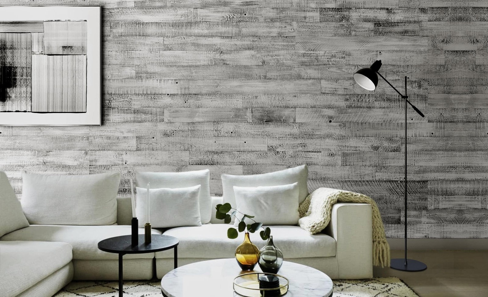 WHITEWASH RECLAIMED WOOD PLANKS WoodyWalls